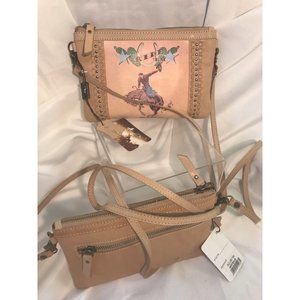 Tan Leather Crossbody Bag